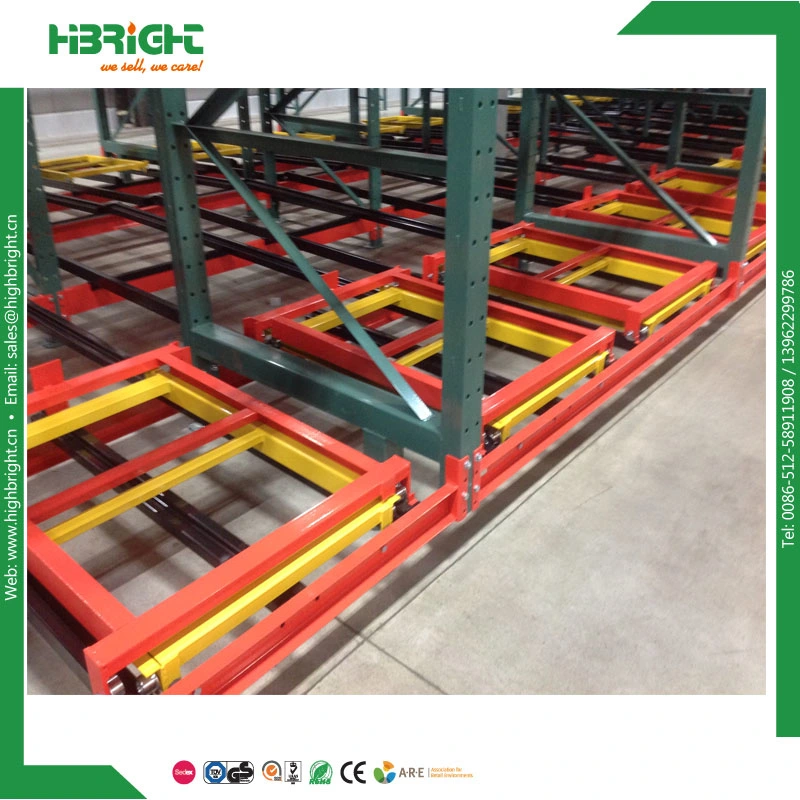 Push Back Pallet Rack for Warehouse Storage