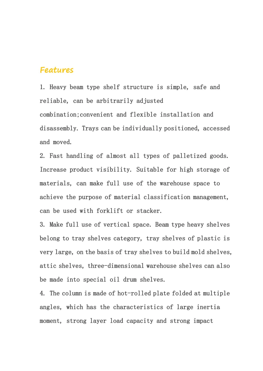 Racking Adjustable Metal Boltless Shelf and Racks Warehouse Storage Medium Duty Metal Rack Shelf