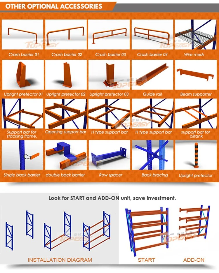 Light Duty Storage Double Deep Pallet Rack