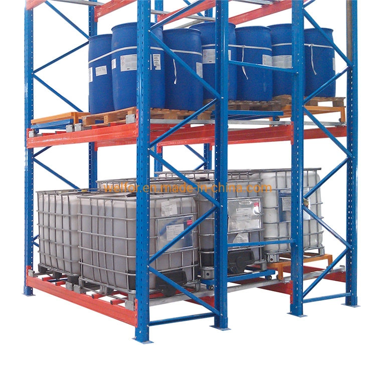 Push Back Racking Pallet Rack with Intensive Storage Push Back Racking